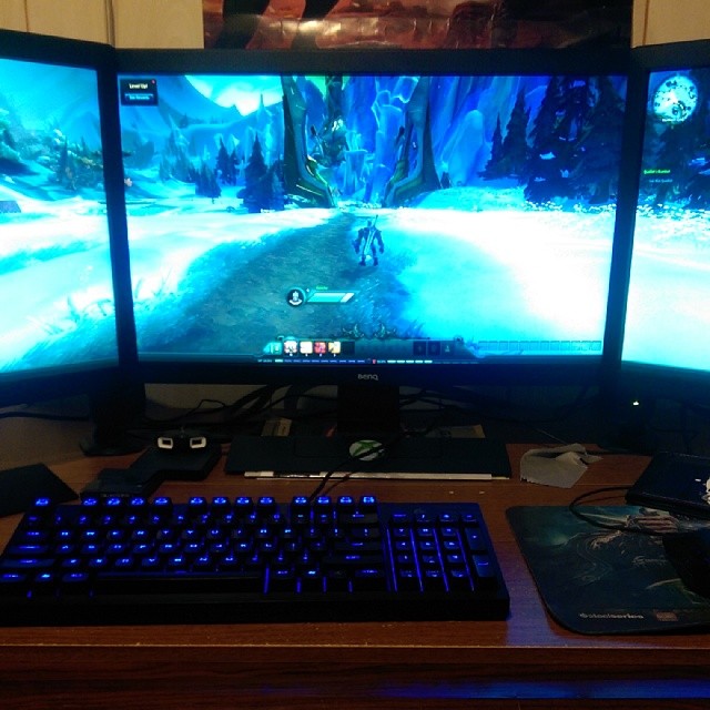 @WildStar with #nvidia #surround is #2sexy it's 2sexy for my pants it's to sexy for my shirt it's so sexy baby. Teehee. :D