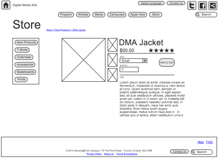 DMA Store Single Product